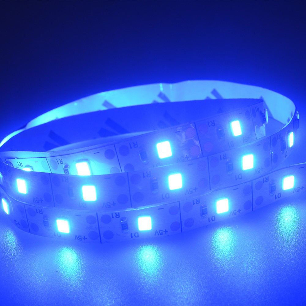 Dây đèn LED 5V 2835 60SMD / 100cm ánh sáng trắng / xanh dương