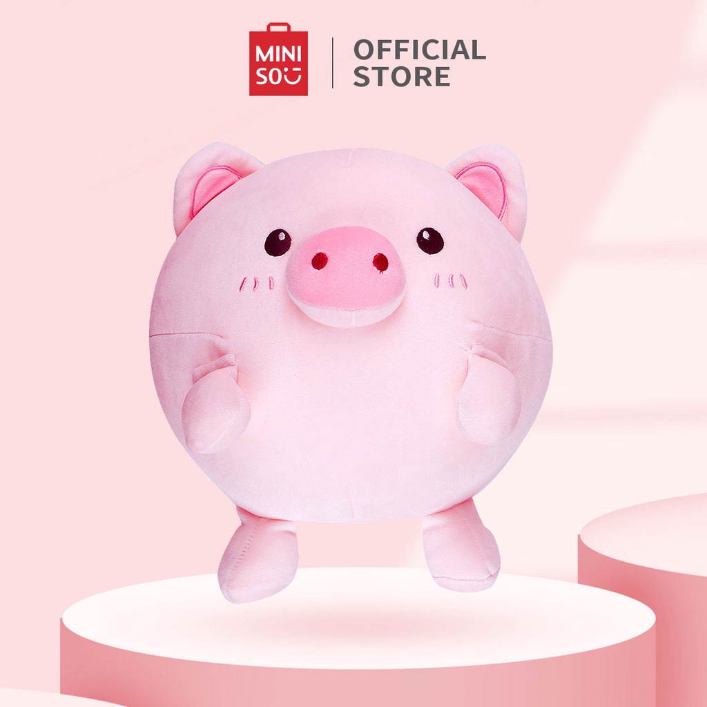 Đồ chơi thú nhồi bông cao cấp mềm mịn Gấu bông heo con Miniso