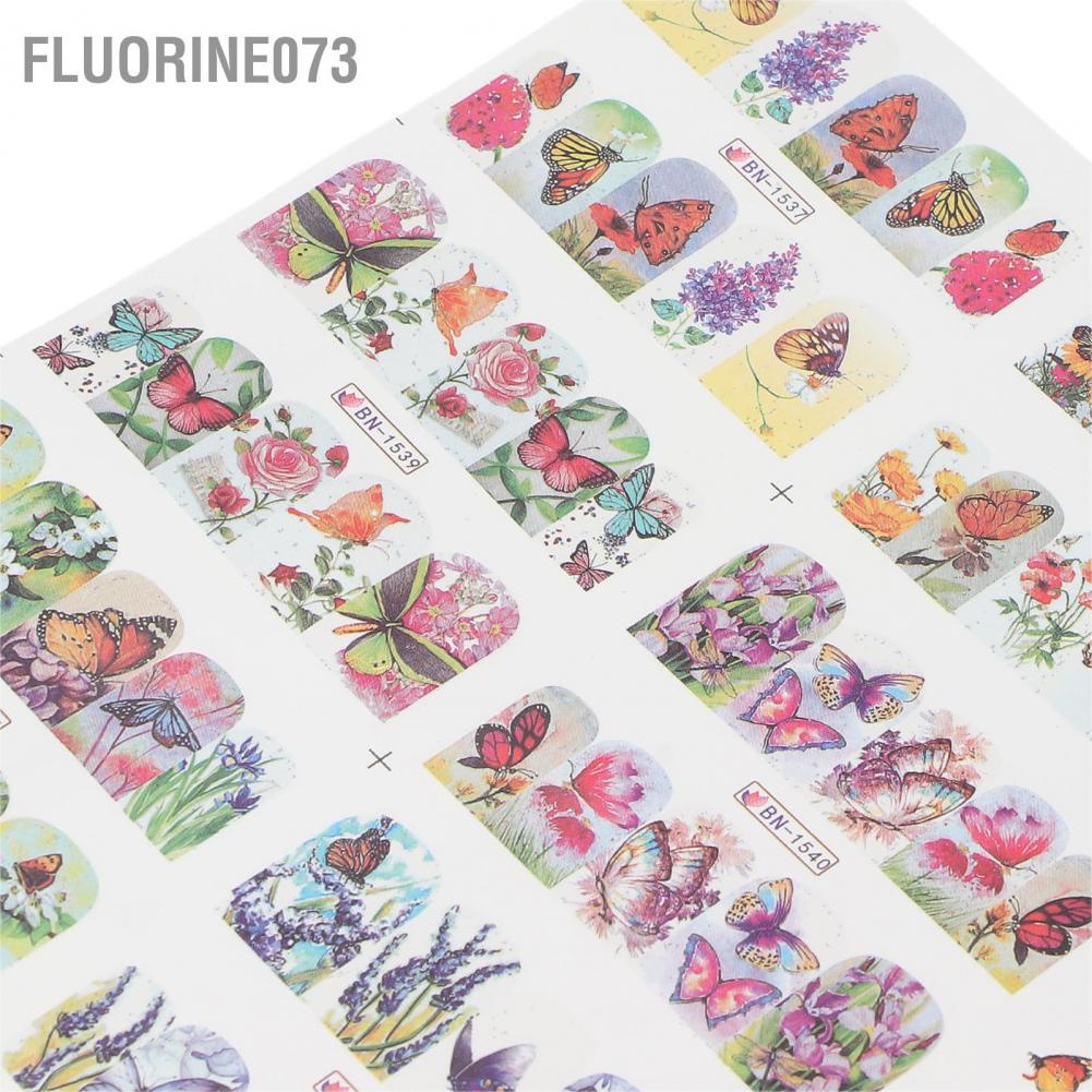 Chiết khấu Bướm Nail Art Stickers Chuyển nước Mẹo làm móng tay Đề can Phụ kiện DIY Móng chân cho Phụ nữ Cô gái  Giao hàng nhanh chóng