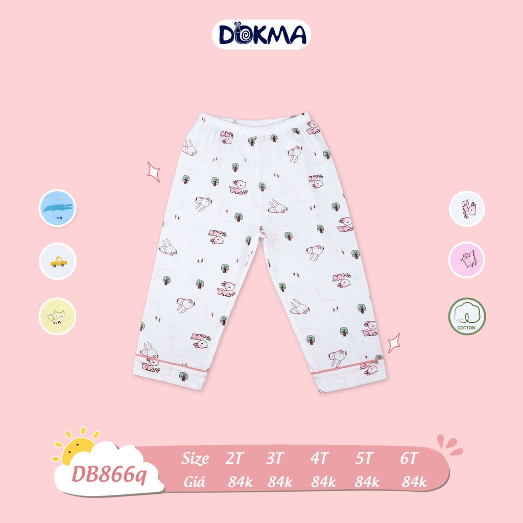 DB866Q Quần dài Pijama Dokma (2-6T)