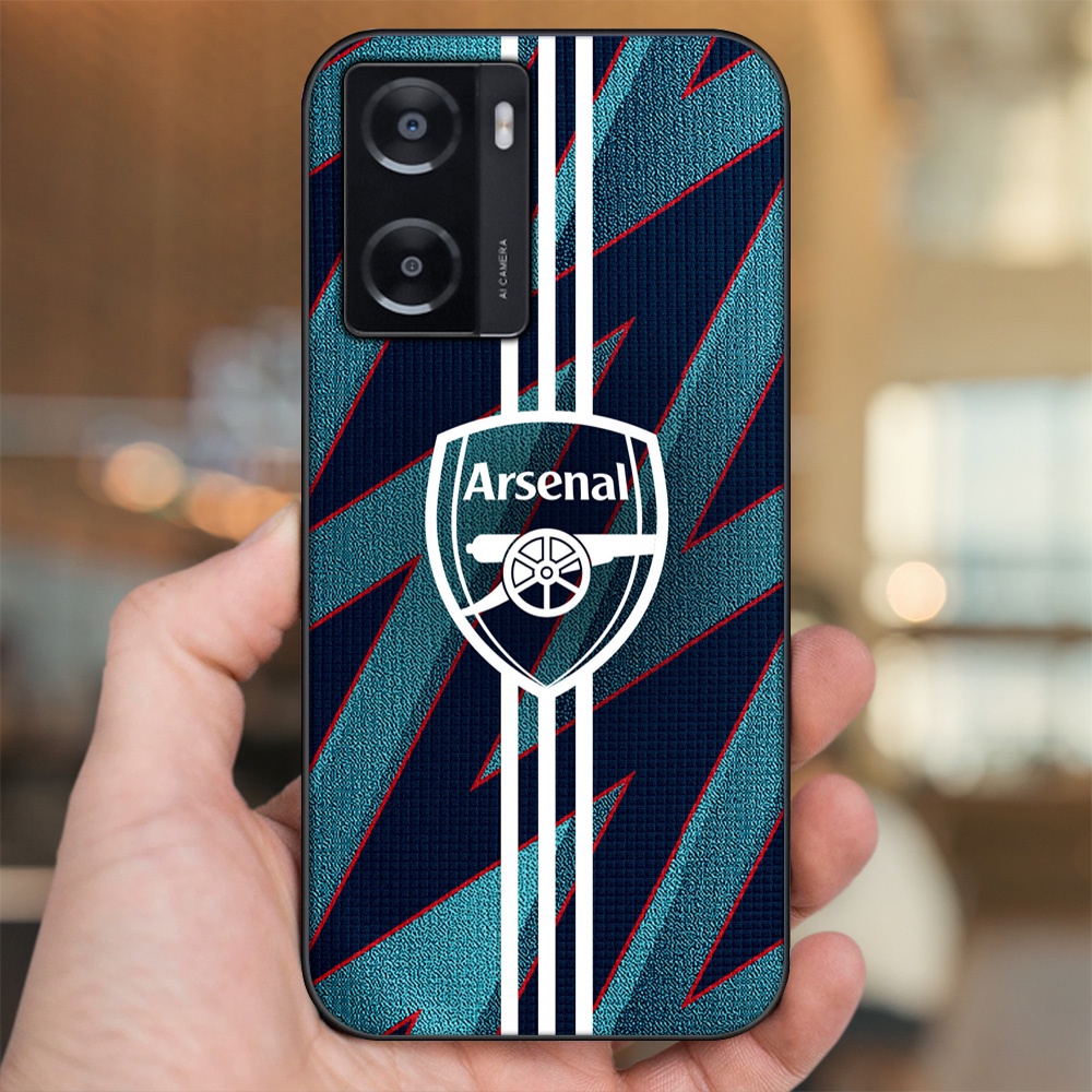 Ốp lưng Oppo A57 4G viền đen in hình Arsenal FC