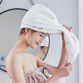 Khăn Quấn Tóc Ủ Tóc Dưỡng Tóc Nhanh Khô Thông Minh