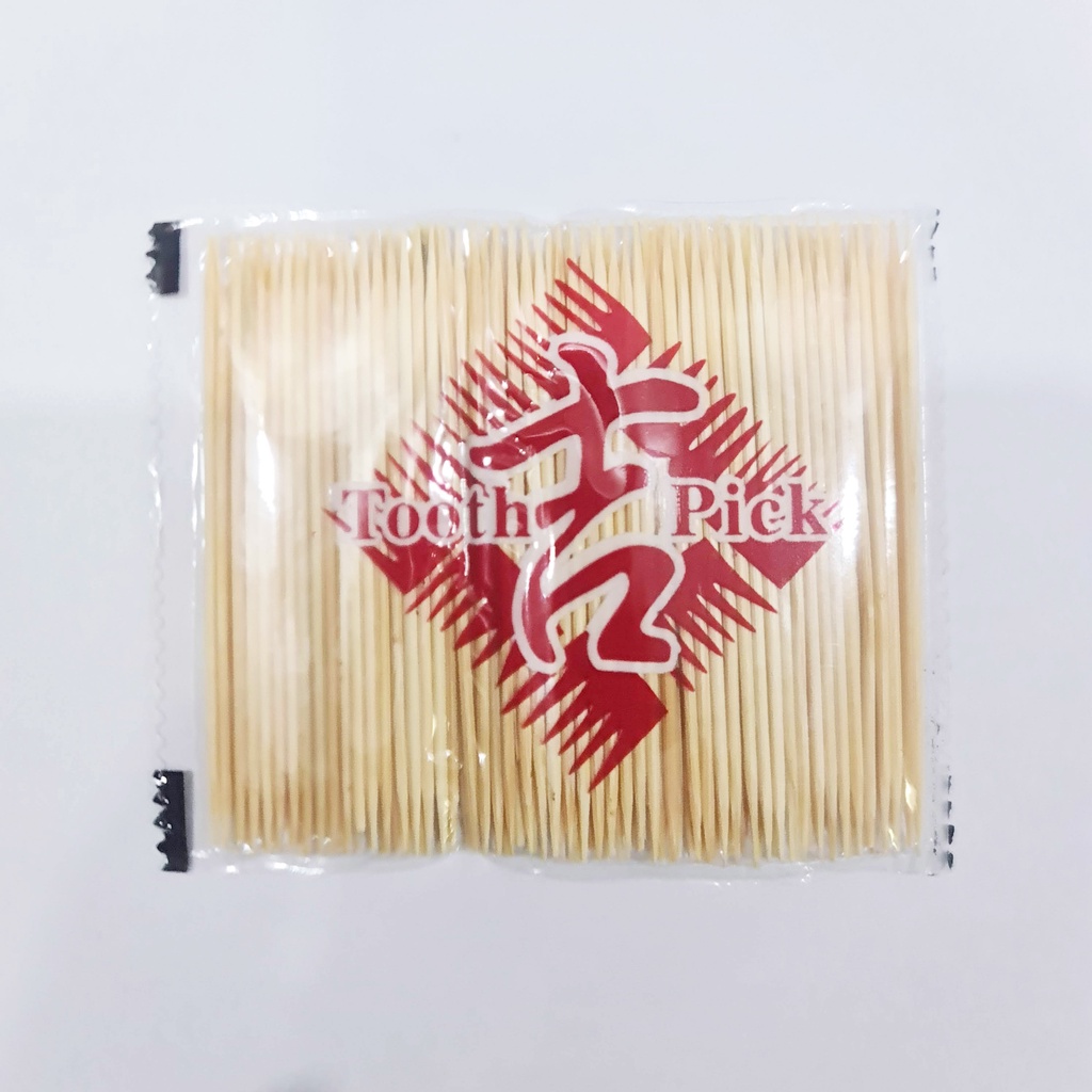 Bịch 100 tăm tre hai đầu dùng một lần