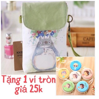 Túi đeo chéo đựng điện thoại chất jean nhung.