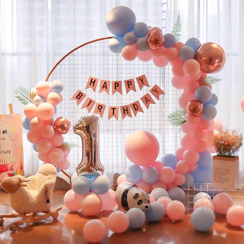 ( Size to 45cm) Bóng pastel trang trí sinh nhật, trang trí phòng cưới, tiệc, party, decor