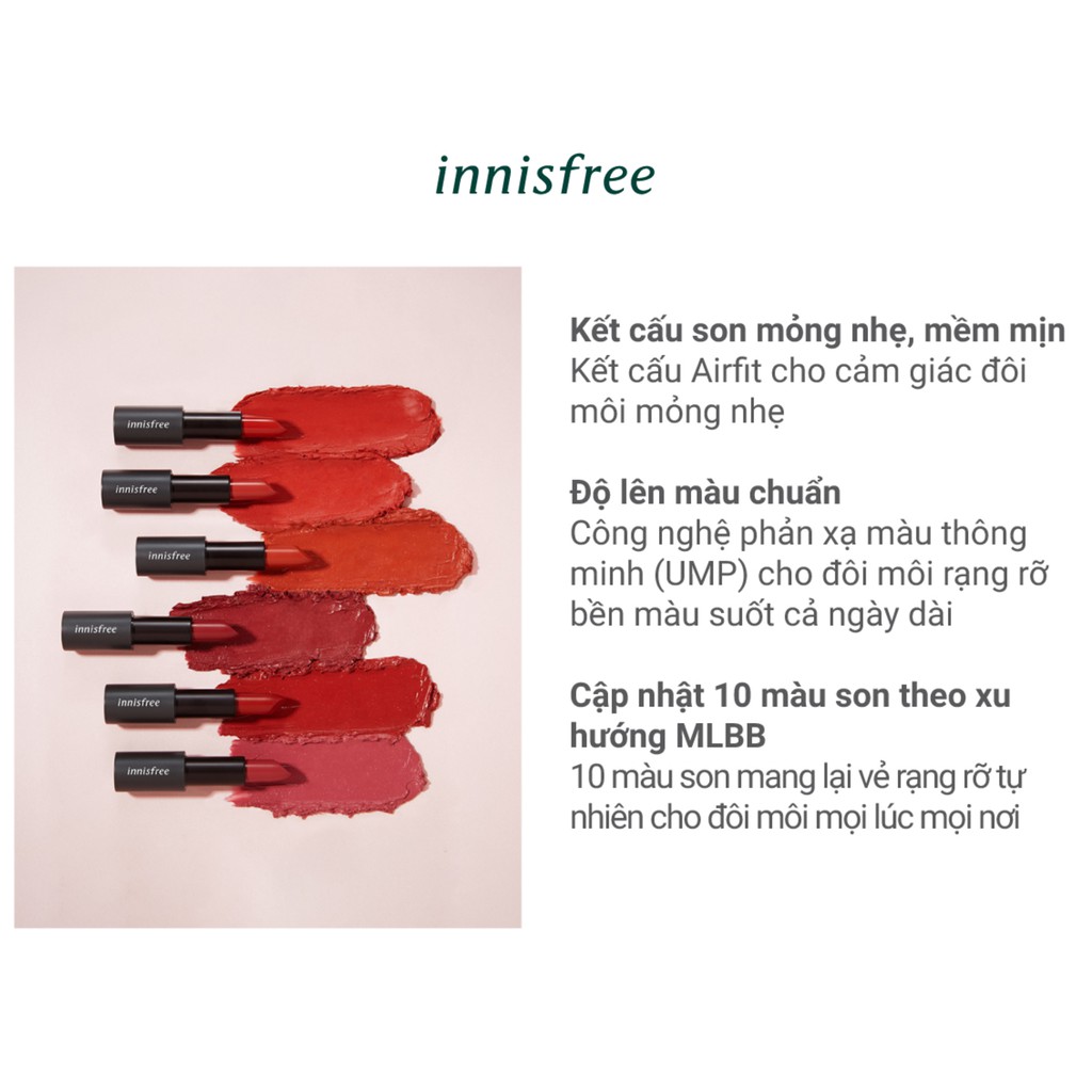 Son môi ẩm mịn innisfree Real Fit Lipstick 3.1g | BigBuy360 - bigbuy360.vn