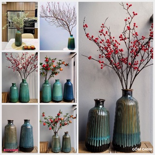 bình trụ hỏa biến cắm cành đào, hay tuyết mai cực xinh hàng loại 1 (ảnh chụp thật)
