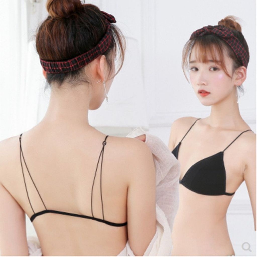 Áo Bra bữ 2 dây mảnh gợi cảm chất cotton, Áo lót đệm Mút Mỏng mềm mại thoáng mát B2099