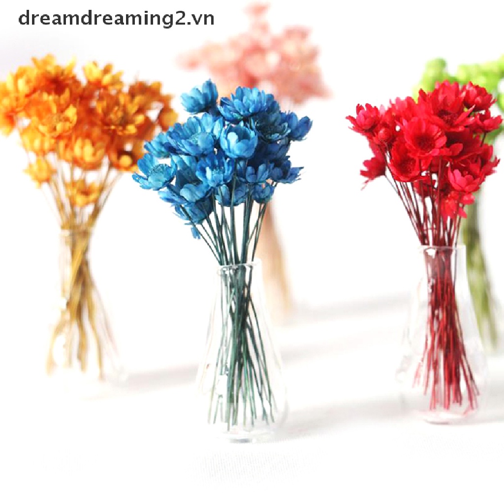 Bình hoa thủy tinh mini trang trí nhà búp bê tỉ lệ 1:12
