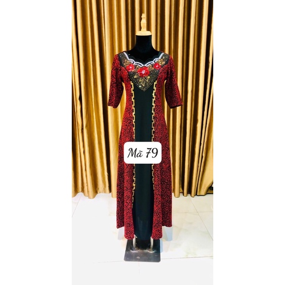 ĐẦM DẠ HỘI TRUNG NIÊN THUN KIM SA M79