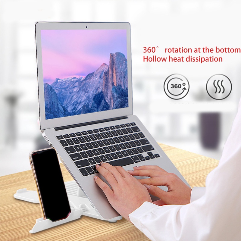 Giá Đỡ Laptop LI 11-17 &quot;Xoay 360 Độ Tiện Dụng° Giá Đỡ Máy Tính Xoay Được Chiều Cao Để Bàn Có Thể Điều Chỉnh Cho Notebook