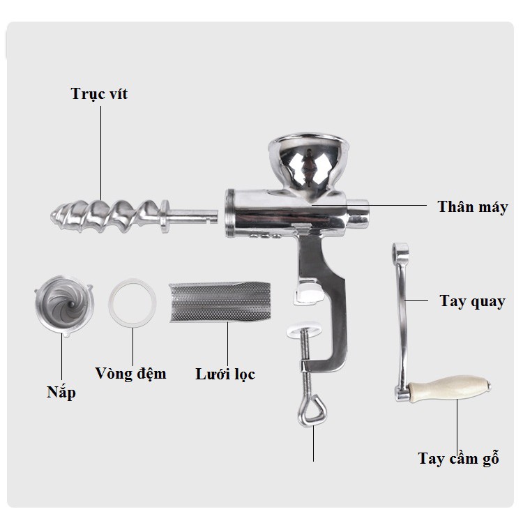 Máy ép trái cây, cỏ lúa mì tốc độ chậm