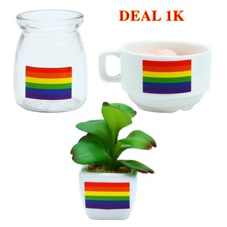 Miếng dán lục sắc dành cho cộng động lgbt 3x5cm