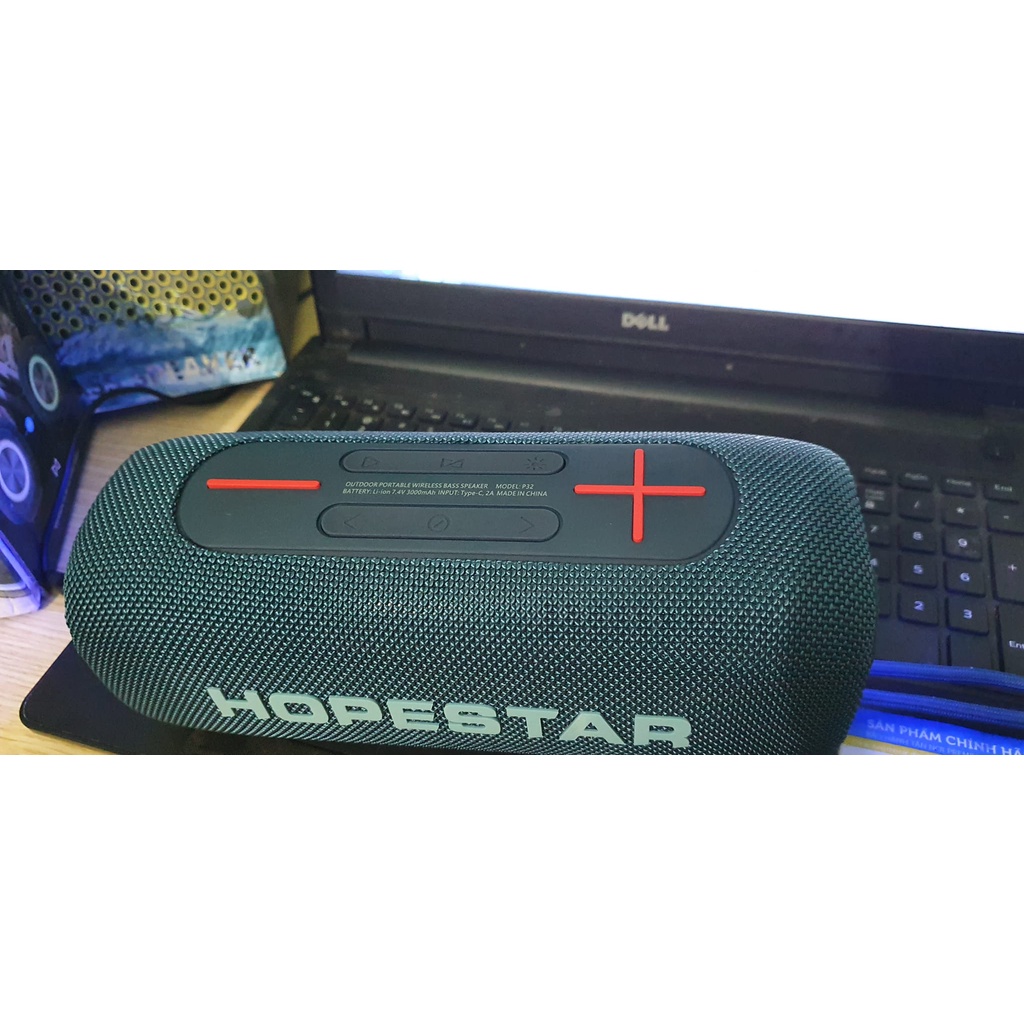 Loa bluetooth không dây HOPESTAR-P32 ngoài trời di động công suất lớn đèn flash