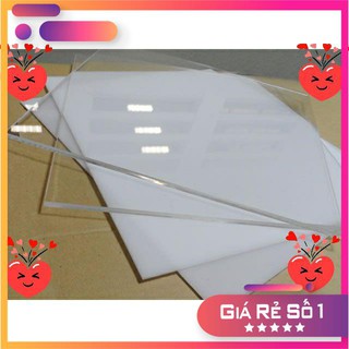 Mica 2 ly trong 20x30 (làm mô hình, hộp quà, trang trí, ốp tường, dán decal tranh ảnh, cắt chữ....)