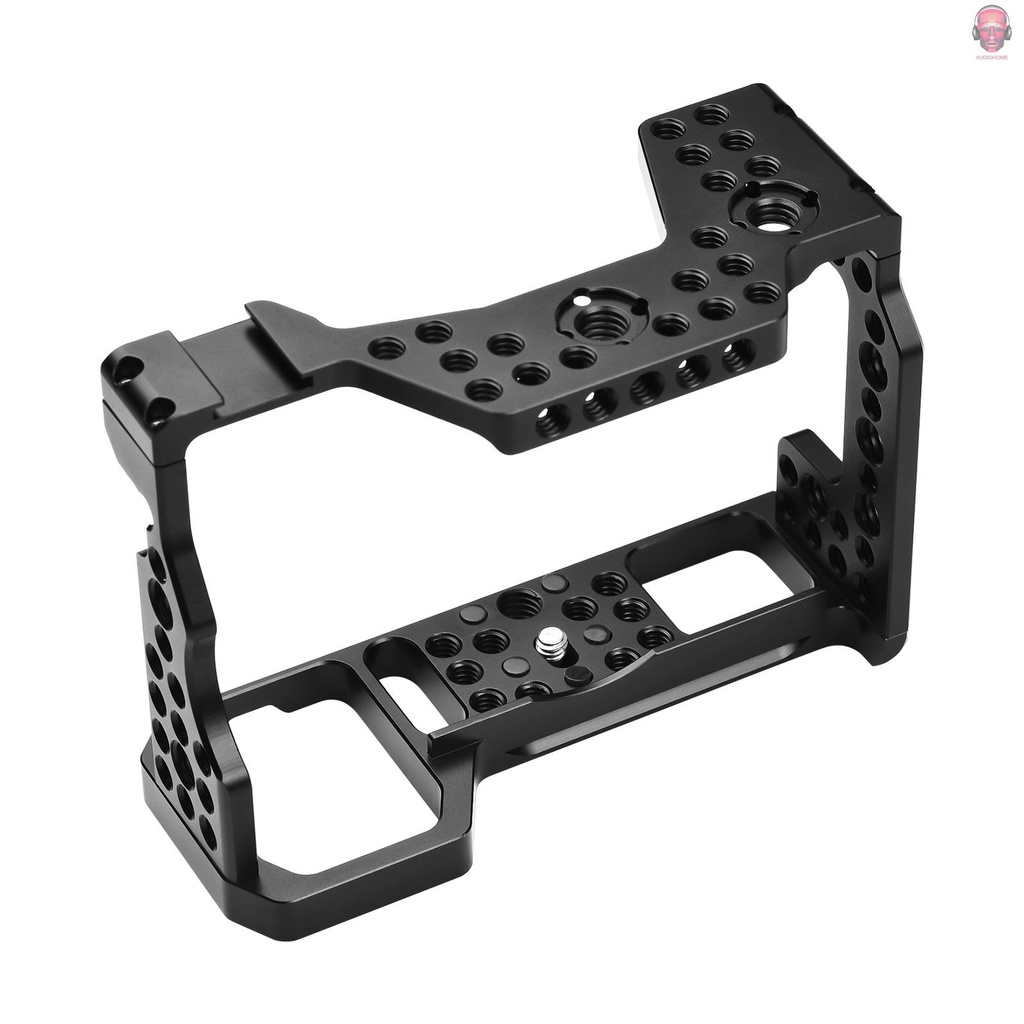 Lồng máy ảnh bằng hợp kim nhôm thay thế cho máy ảnh không gương lật Sony A7M3 A7R3 A9 với giá đỡ lỗ vít 1/4 3/8 inch