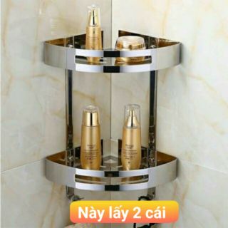 Com po 2 sản phẩm kệ góc nhà tắm