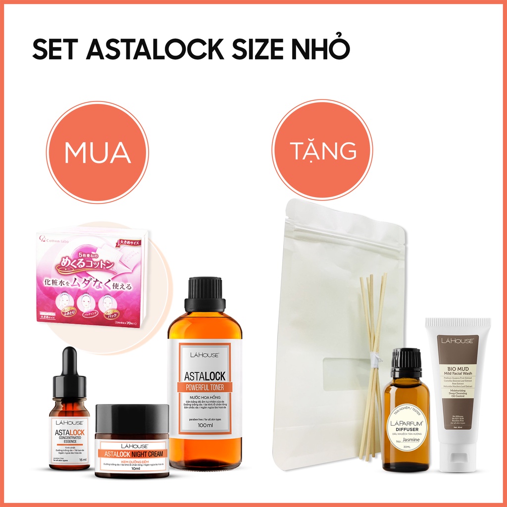 SET CHĂM SÓC DA  ASTALOCK NHỎ