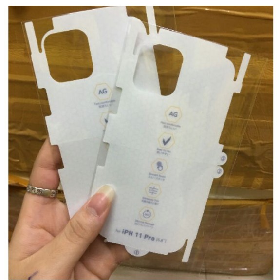 Miếng dán Fill PPF Mặt sau cho iPhone 11/ 11 Pro/ 11 Pro Max Chống vân tay, Tự phục hồi vết xước / Giá Rẻ