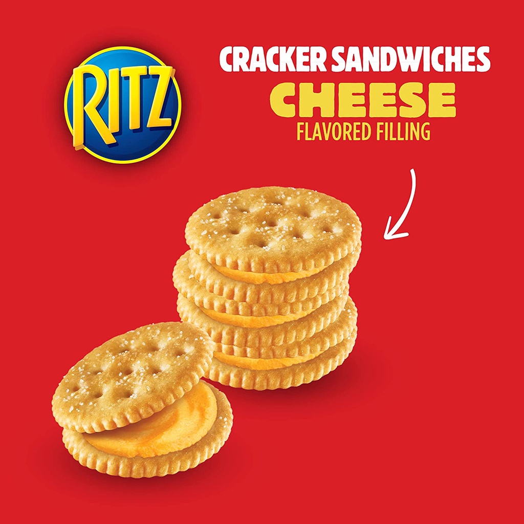 Bánh Ritz Crackers Cheese Sandwich kẹp Phomai hộp 160gr