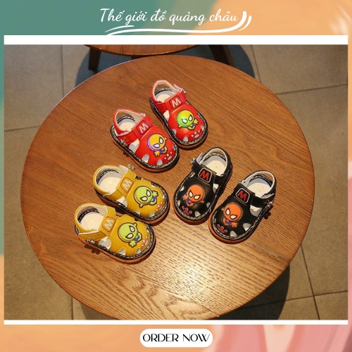 [XẢ HÀNG] Dép Sandal Đế Mềm Phát Sáng Thoáng Khí Họa Tiết Hoạt Hình Cho Bé 2021-3 Tuổi (A-6)