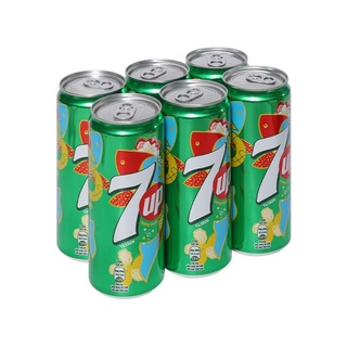 Lốc 6 lon nước ngọt 7up lon