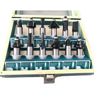 Bộ 12 mũi phay gổ total 1/4 6.3mm tacsr0104121