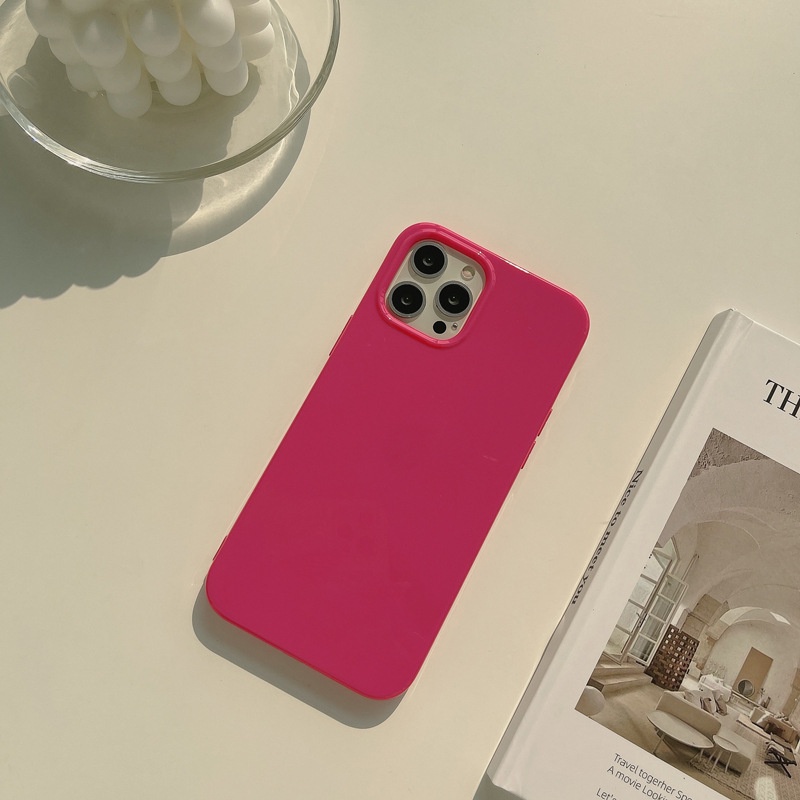 Ốp lưng iphone Ốp Điện Thoại Silicon Dẻo Dày Dặn Màu Dạ Quang Cho iPhone 11 13 XS XR 12Pro Max Dinuo case-III