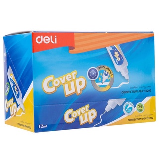 Bút xóa nước 12ml Deli loại khô nhanh màu Xanh dương - 1 cái E39292 - HOKAMI STORE