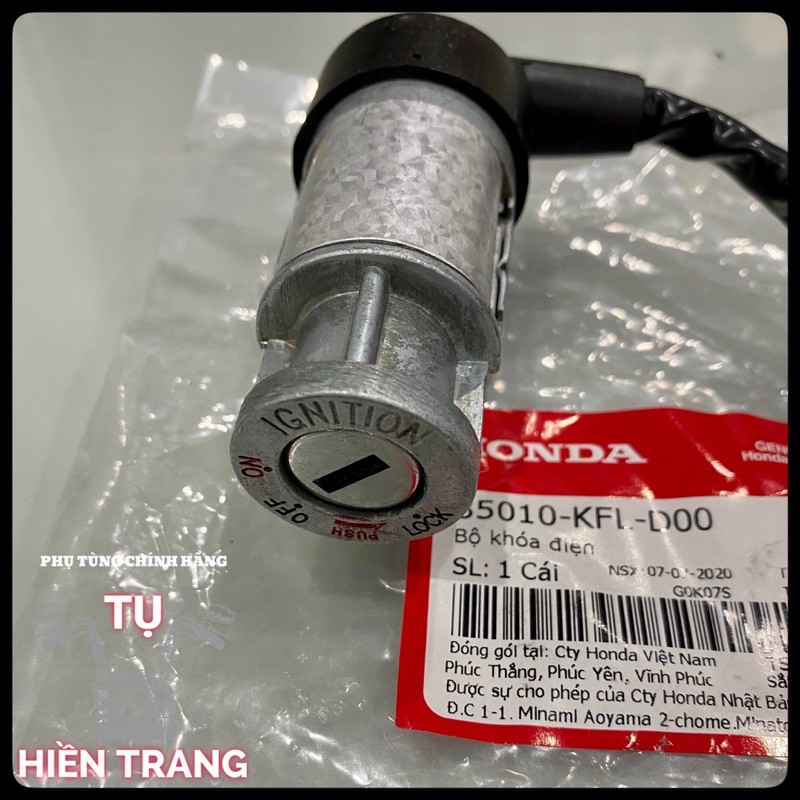 BỘ KHOÁ ĐIỆN VÀ KHOÁ YÊN ZIN WAVE ĐỜI ĐẦU 2001-2005 CHÍNH HÃNG HONDA