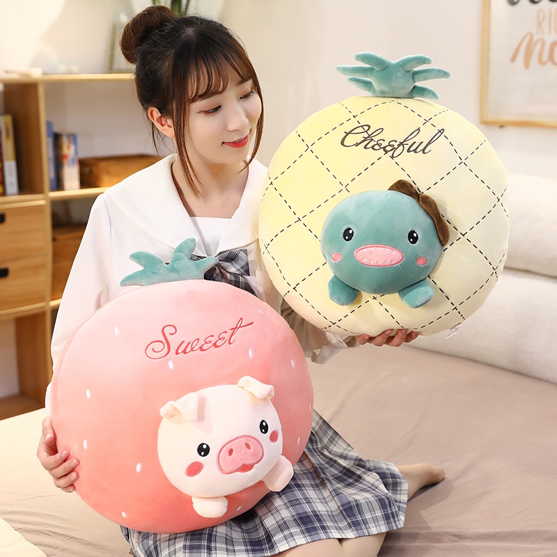 [Hàng Sẵn] Gối Chăn Văn Phòng Giữ Ấm Đáng Yêu, Chăn Gối 3in1