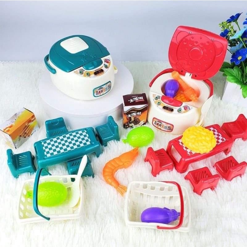 Sét đồ chơi nấu ăn bộ nồi cơm điện 13 chi tiết cho bé trai/bé gái T506-59