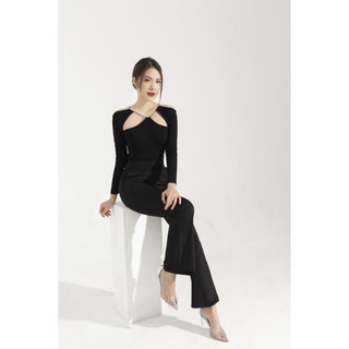 ÁO BODYSUIT CỔ SAO ĐEN