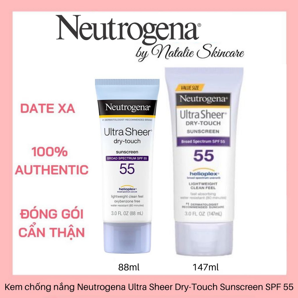 Kem chống nắng Neutrogena Ultra Sheer Dry-Touch Sunscreen SPF 55