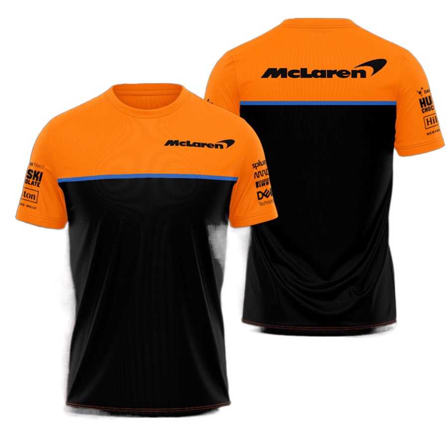 Áo Thun Thể Thao Tay Ngắn Cổ Tròn In Hình McLaren Thời Trang Mùa Hè 2022 F1