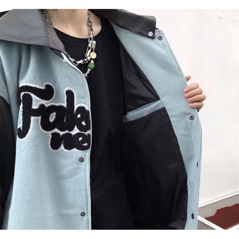 FAKERY NEWS VARSITY JACKET ( ảnh thật) 16typh