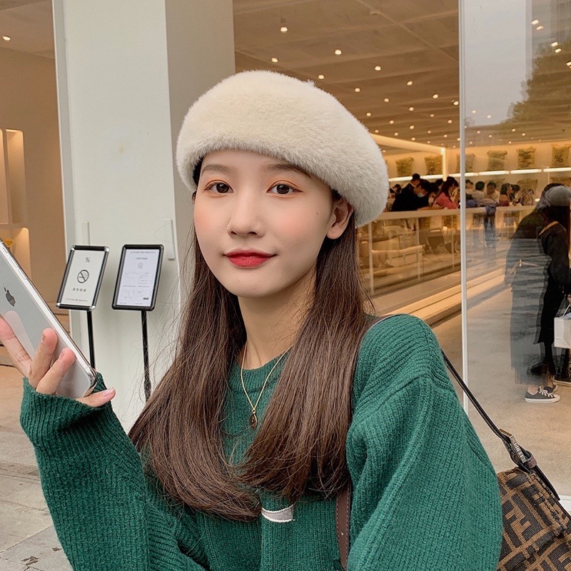 Nón Mũ Nồi Len Lông Thỏ Thời Trang Chuẩn hàng loại 1
