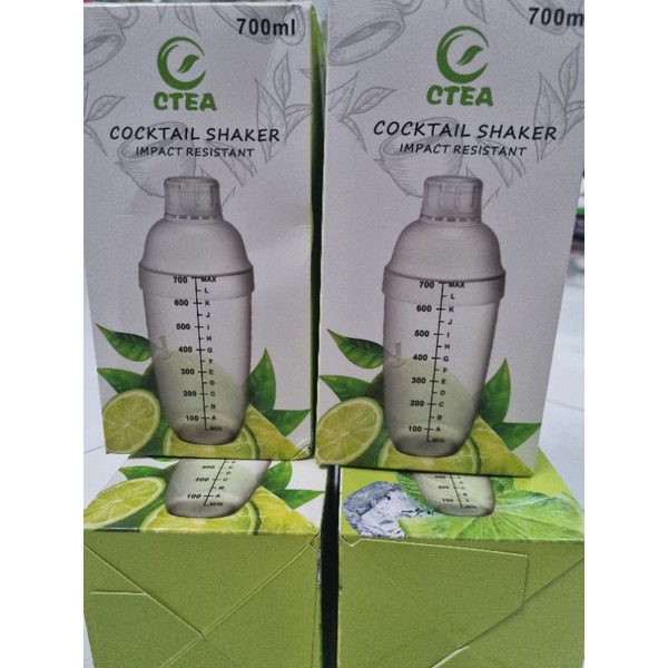 Bình Lắc Cocktail Shaker Nhựa Pha Chế Các Loại Nước Uống