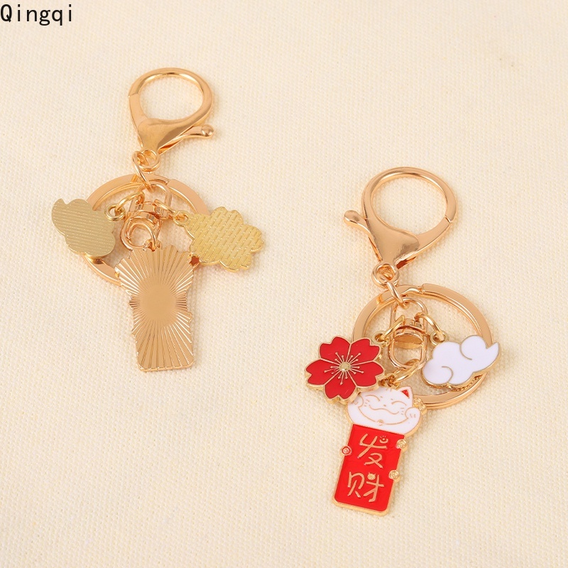 Móc Khóa Miss Zoe Kim Loại Hình Chú Mèo May Mắn Dễ Thương