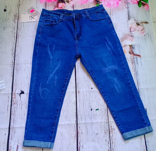 Quần jeans 9 tấc co giãn size ĐẠI(<73kg)