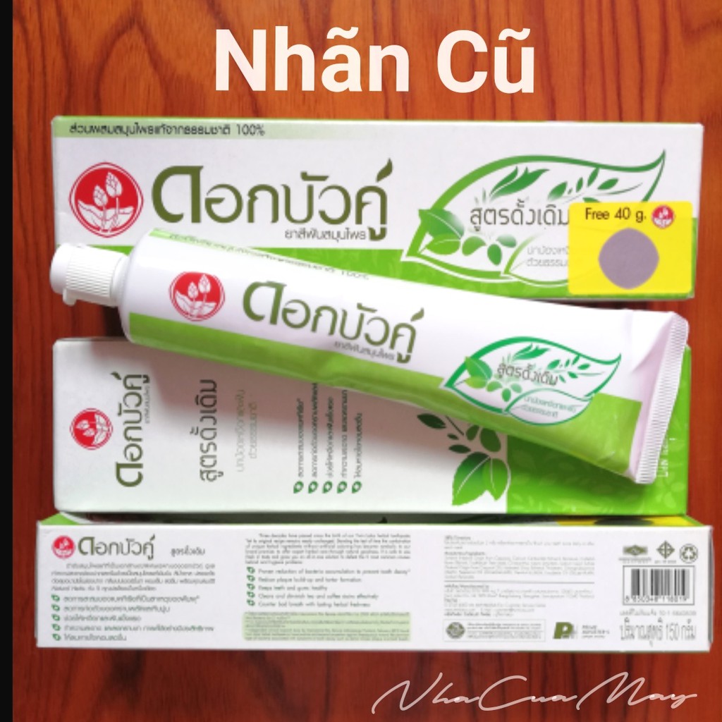 [150g] Kem đánh răng thảo dược TWIN LOTUS Original Thái Lan.