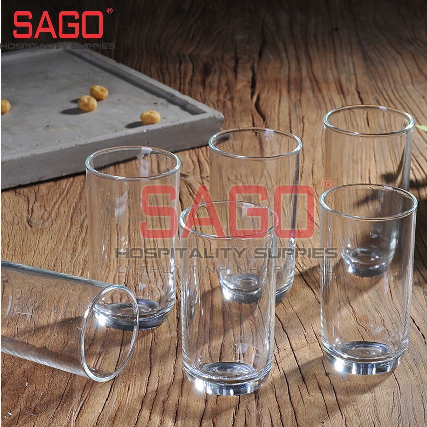 Ly Thủy Tinh Union Cafe Đáy Bầu Lỡ 280ml , Nhập Khẩu Thái Lan