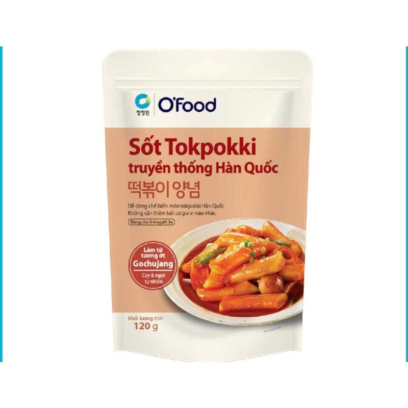 Sốt nấu tokbokki pha sẵn 2 vị gói 120g