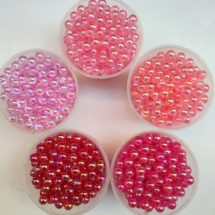 500gr hạt cườm tròn cừ (ánh màu) 8mm nhiều màu - Nguyên liệu handmade, làm vòng tay