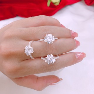 Nhẫn Nữ Bạc Ta Đính Đá Siêu Đẹp  BD09