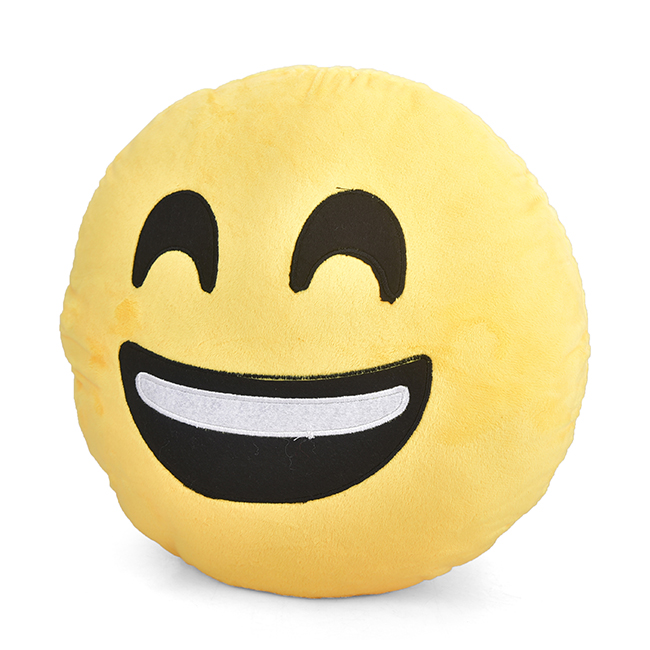 Gối ôm và tựa lưng Emoji thêu hình cảm xúc mềm mịn M13