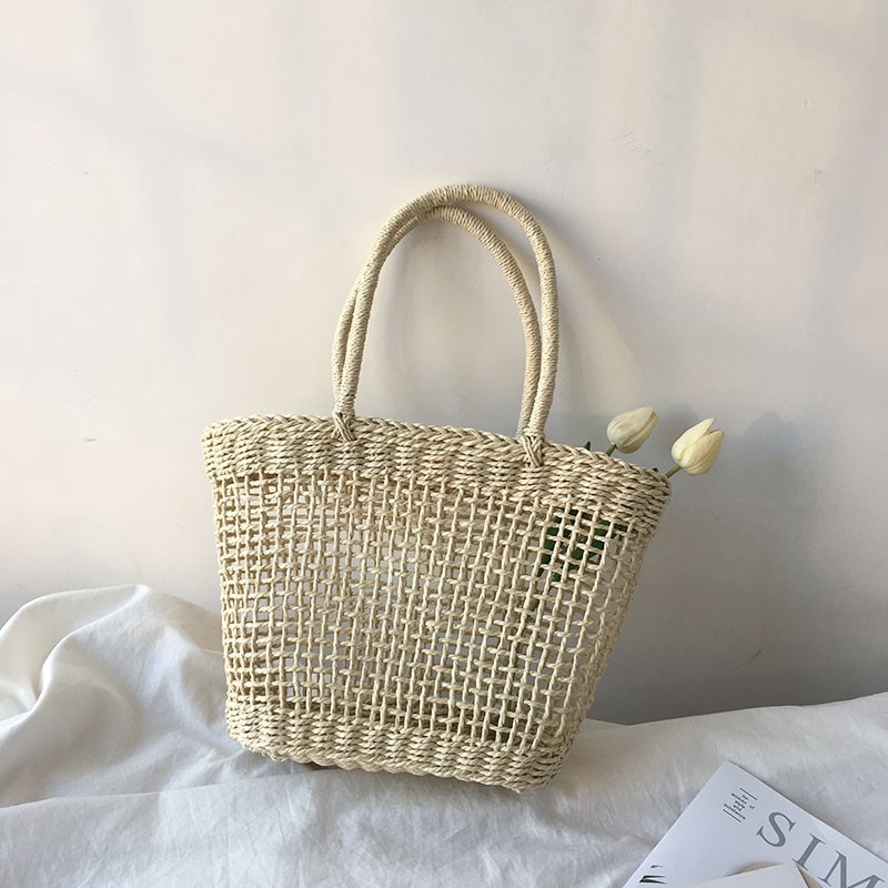 Túi xách nữ đan rơm sợi giấy kiểu dáng thời trang phong cách | BigBuy360 - bigbuy360.vn