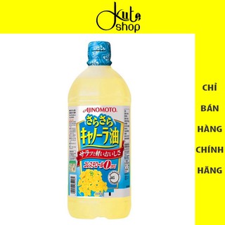 Dầu ăn hoa cải Ajinomoto Nhật chai 1000g