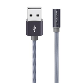 Cáp sạc chữ L Borofone BX26 cổng Micro-USB/Type-C max 2.4A (Màu ngẫu nhiên)-Hãng phân phối