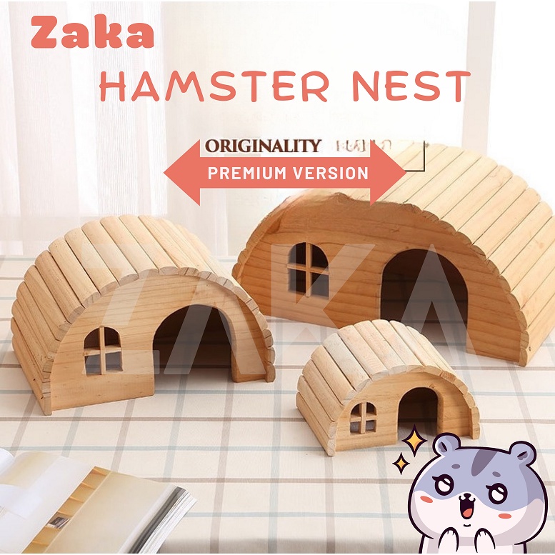 Nhà ngủ gỗ dành cho hamster
